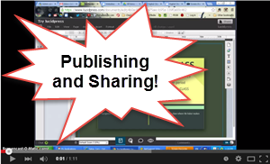 Video tutorial on how to publish and share